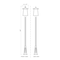Z-Lite Rainer 5 Light Outdoor Post Mounted Fixture, 15.5in. W x 121.5in. H, Black 5015PHXLR-5011P-BK - alternate 3